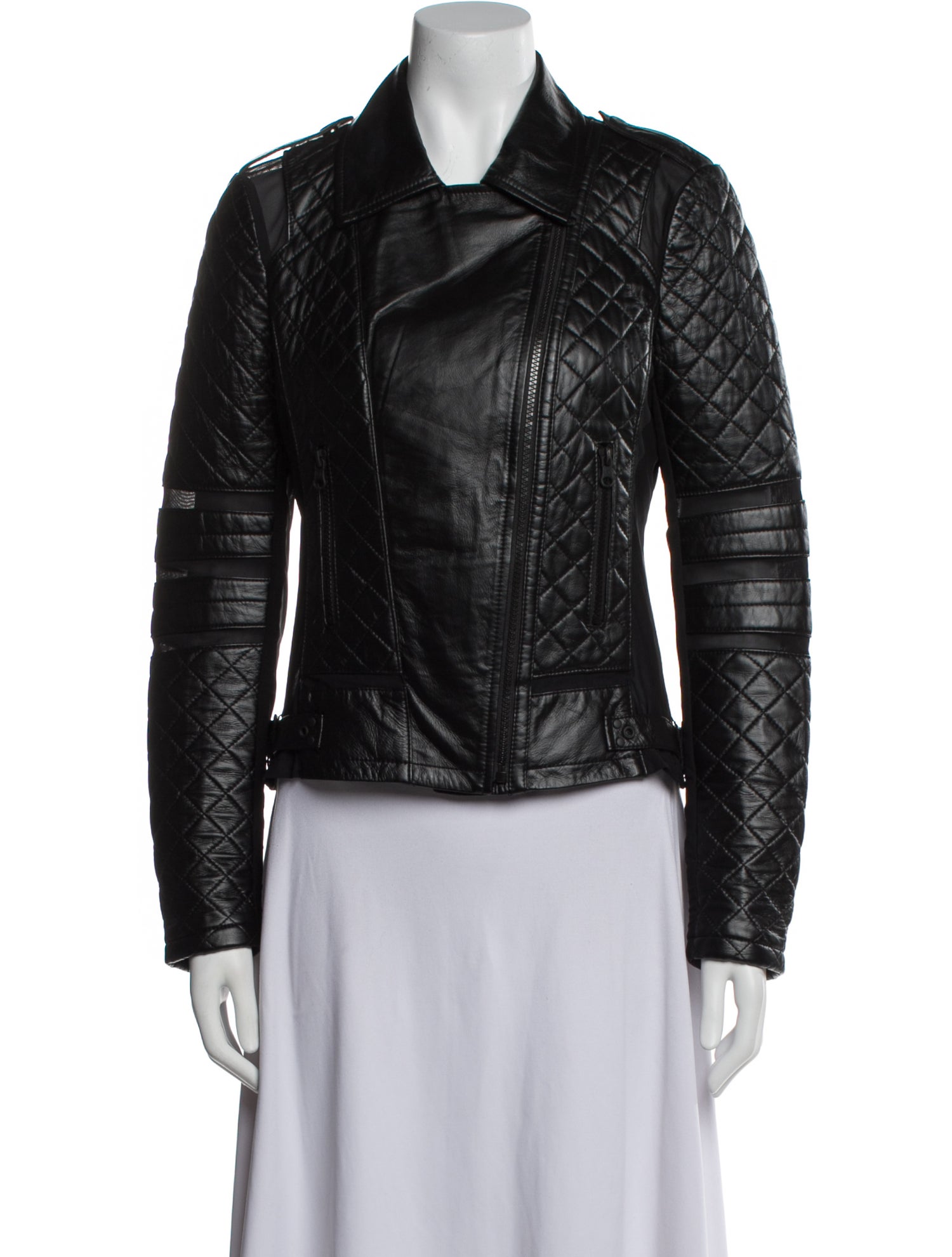 Blanc Noir Leather Biker Jacket